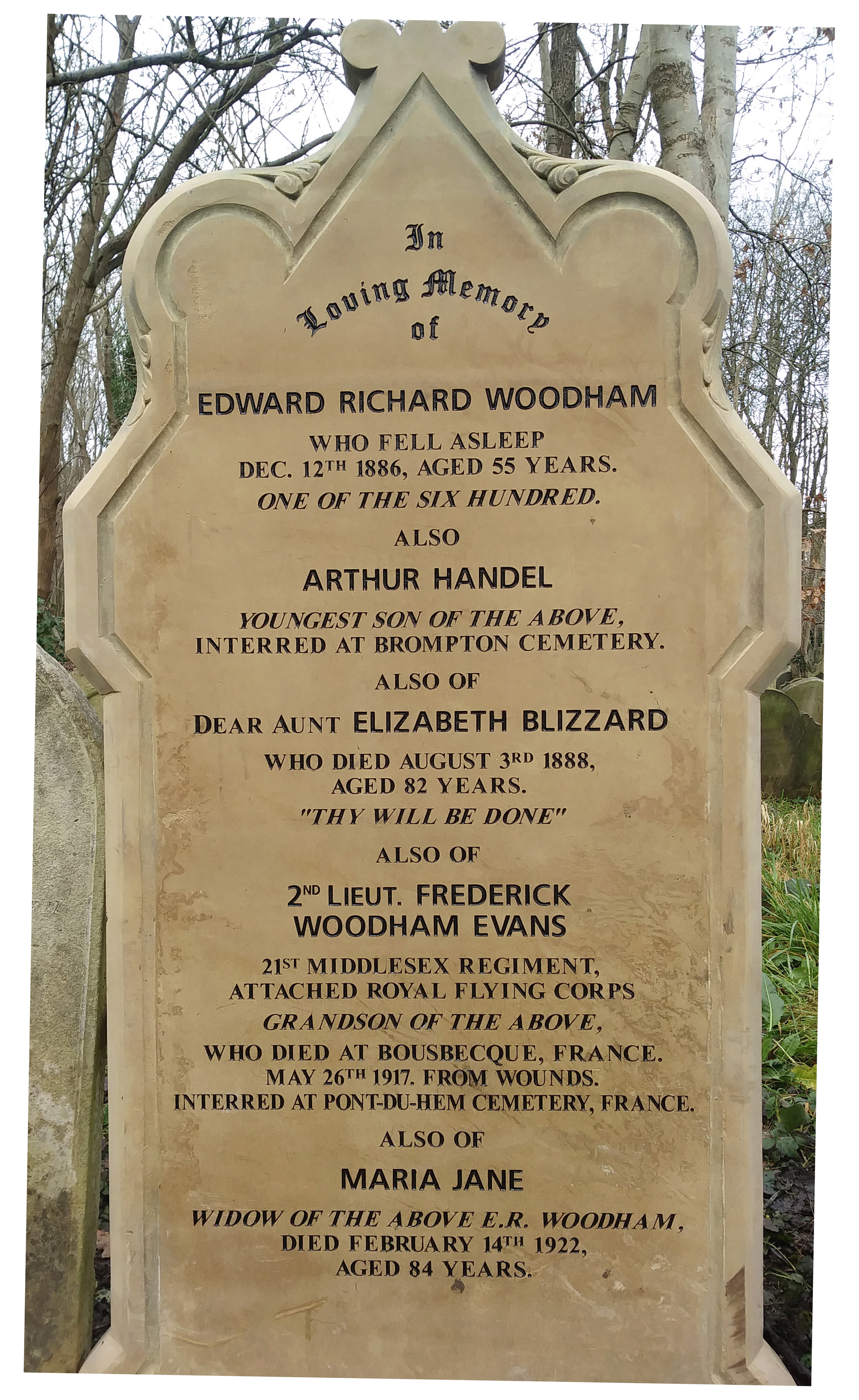 Edward Richard Woodham Grave
